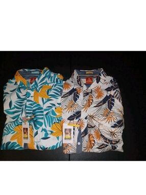 Lot Of 2 Free Spirit Floral Print Shirts Big Mans Size 2XL